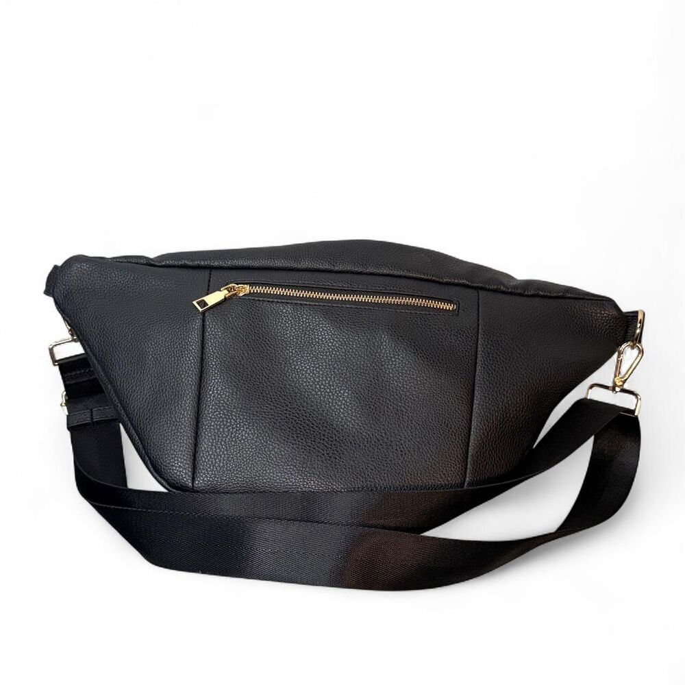Modern+Chic Women’s Presley Oversized Crossbody Sling Bag Travel Purse black - Picture 11 of 12